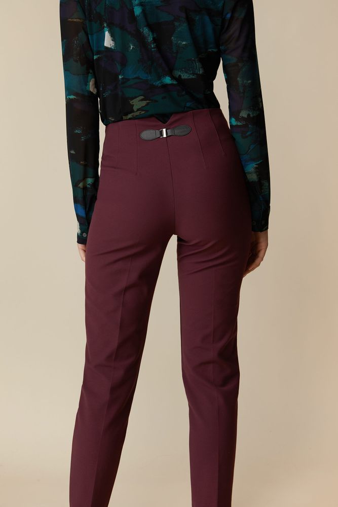 High Waist Pant With Darts & Back Tab