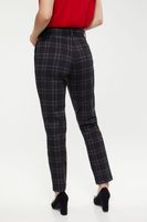 High Waist Plaid Pant With Sash