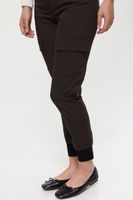 High Waist Cargo Pant With Ribbed Cuff