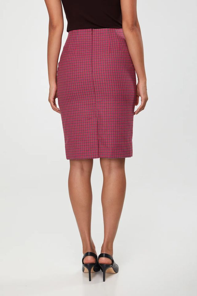 Colourful Houndstooth Skirt