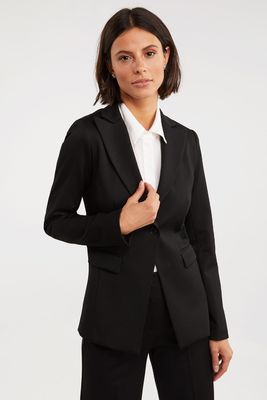 Long Basic Fitted Blazer