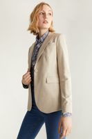 Fitted Blazer With Flap Pocket