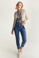 Fitted Blazer With Flap Pocket