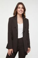 Basic Blazer With Embroidered Flap