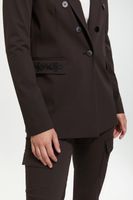 Basic Blazer With Embroidered Flap