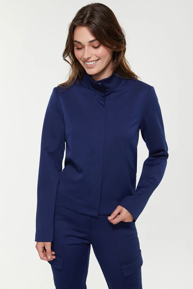 Washable Jacket With Large Collar