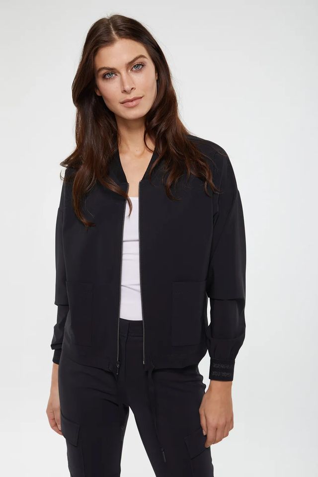 SPORT CHIC Bomber Jacket With Applied Pockets