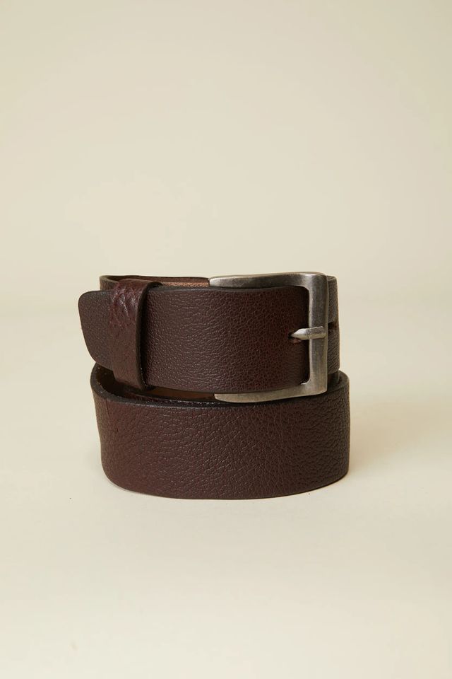 Pebble Leather Casual Belt