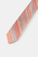 Multi Pattern Striped Thin Tie