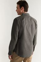 Fitted Chambray Look Shirt