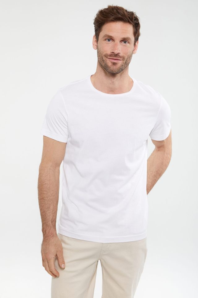 Crew Neck Pima Cotton T-shirt