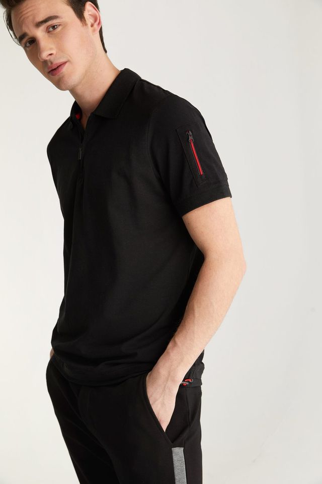 Polo With Zip Pocket