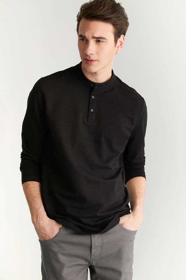 Henley Long Sleeve T-shirt