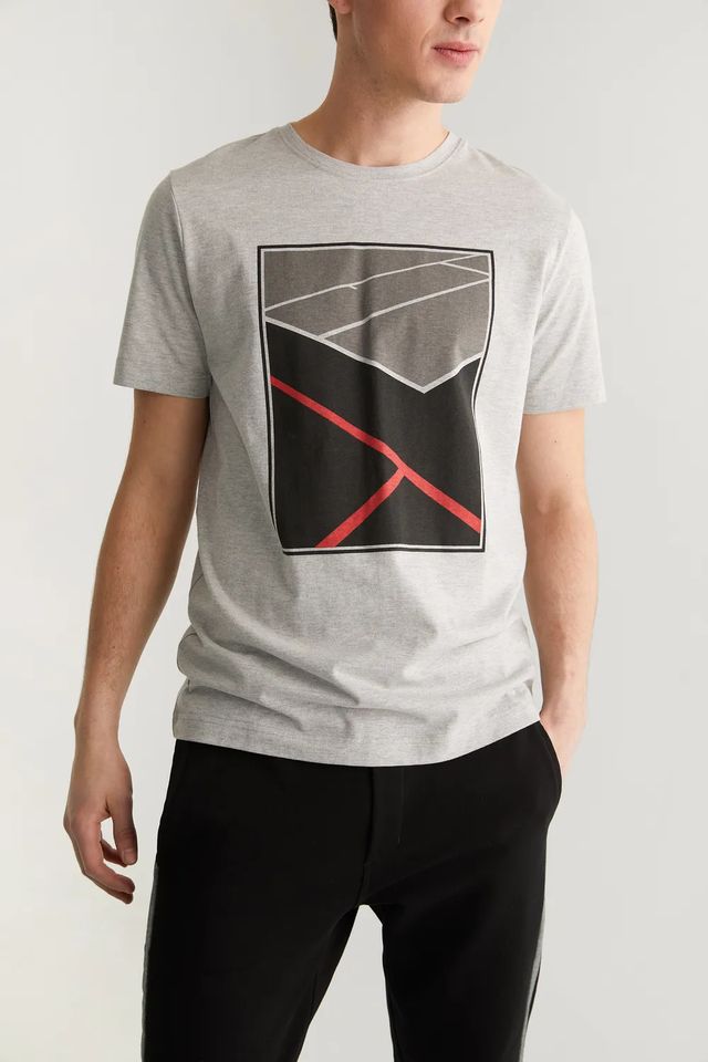 Tennis Court Printed T-shirt