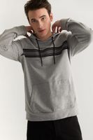 Hooded Sweatshirt With Contrasting Bands