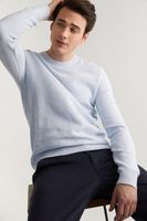 Textured Crew Neck Sweater