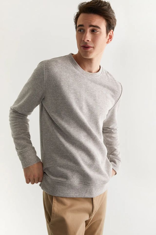Cew  Neck Sweater With Sleeve