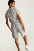 Contrasting Side Bands Knitted Shorts