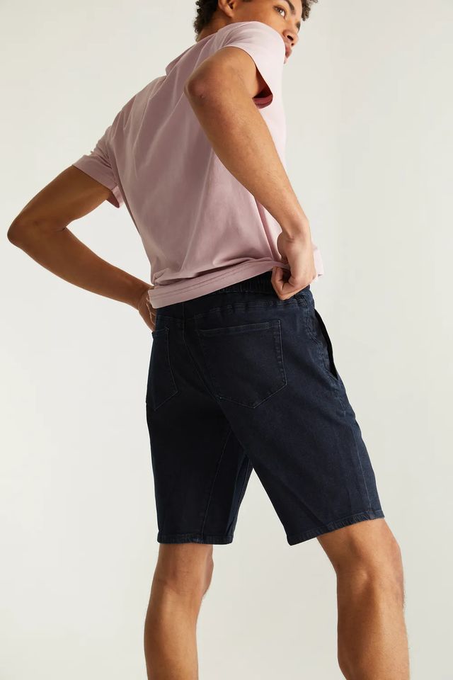 Relaxed Denim Bermuda Shorts