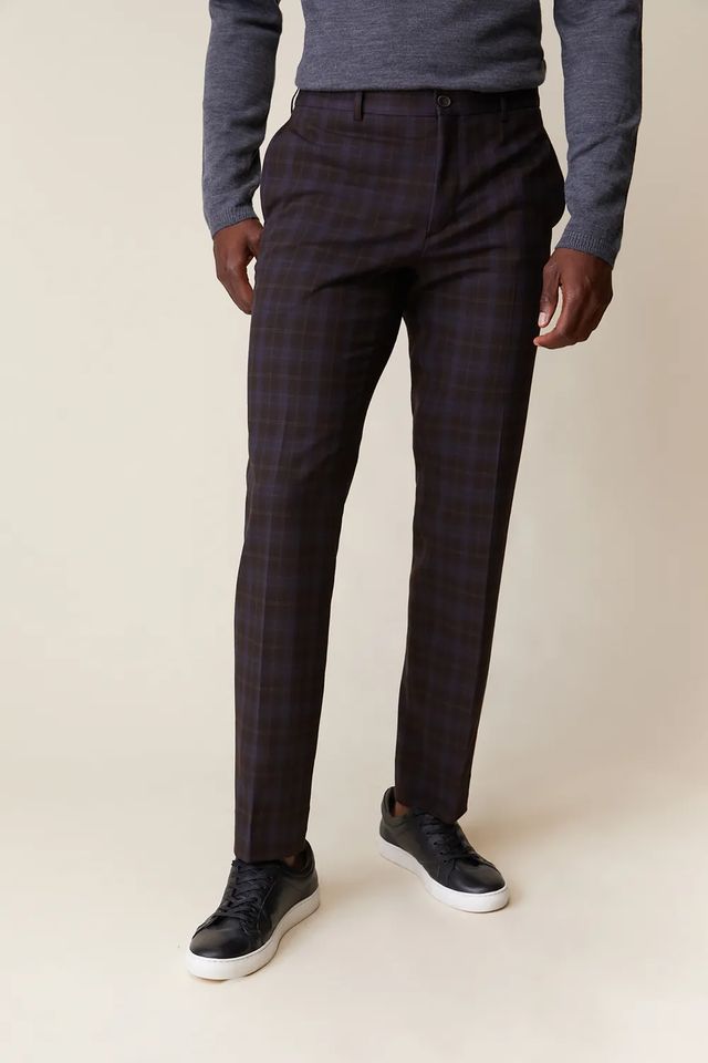 Slim Fit Plaid Pant