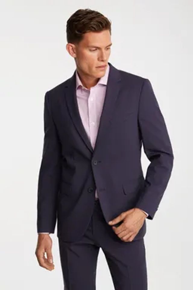 Micro Check Fitted Blazer