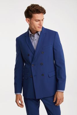 Double Breasted Fitted Blazer