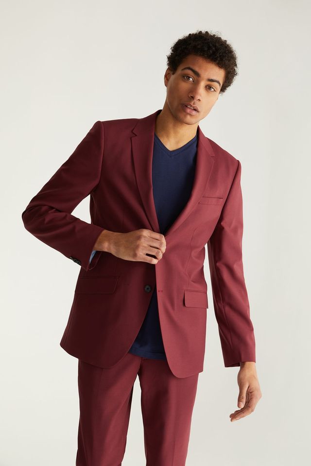 Extra-fitted Solid Colour Jacket