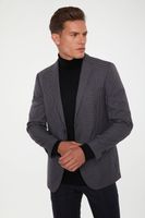 Extra-fitted Micro Check Jacket