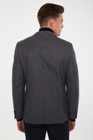 Extra-fitted Micro Check Jacket