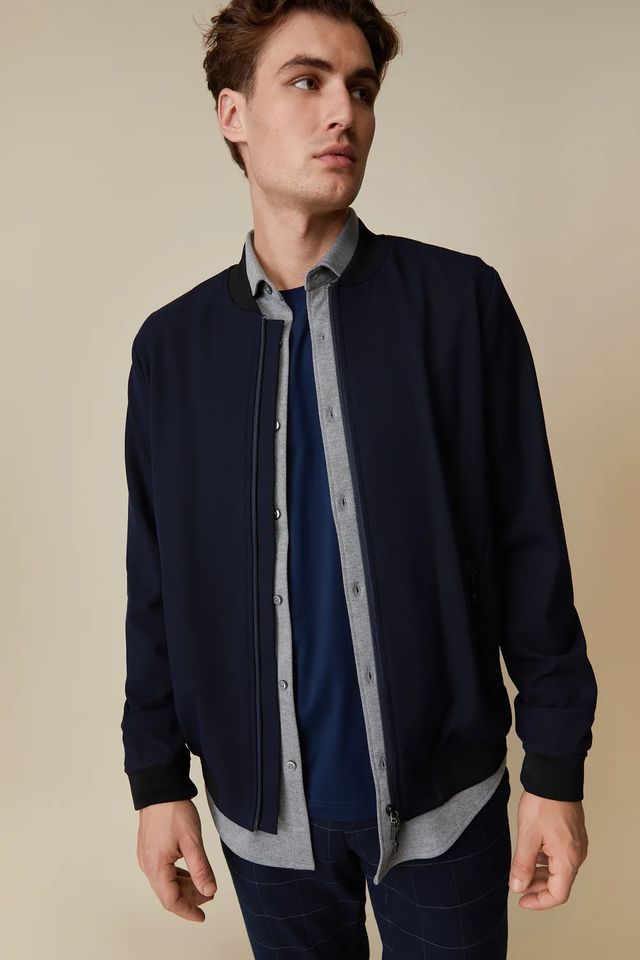 Stretch Bomber Jacket