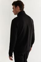 Isolated Mixed Fabric Jacket