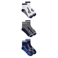 3 PACK HALF TERRY 1/4 SOCKS NEW