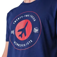 22FRESH ALT PLANE T-SHIRT NAVY