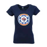 WASAC WOMEN'S V-NECK T - NAVY