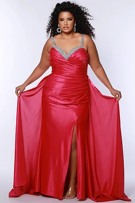 sleevless plus dress