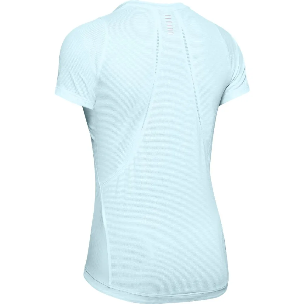 Playera Manga Corta UA Qualifier Iso-Chill Embossed para Mujer