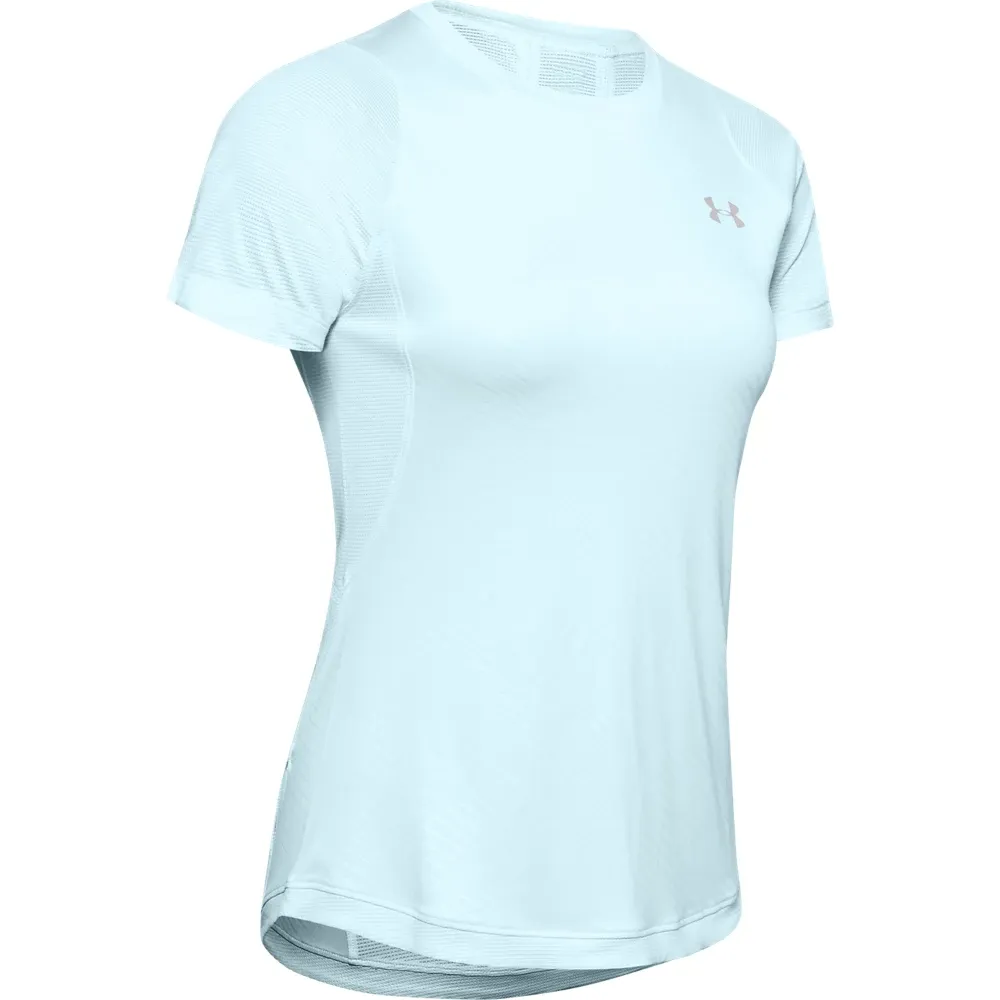 Playera Manga Corta UA Qualifier Iso-Chill Embossed para Mujer