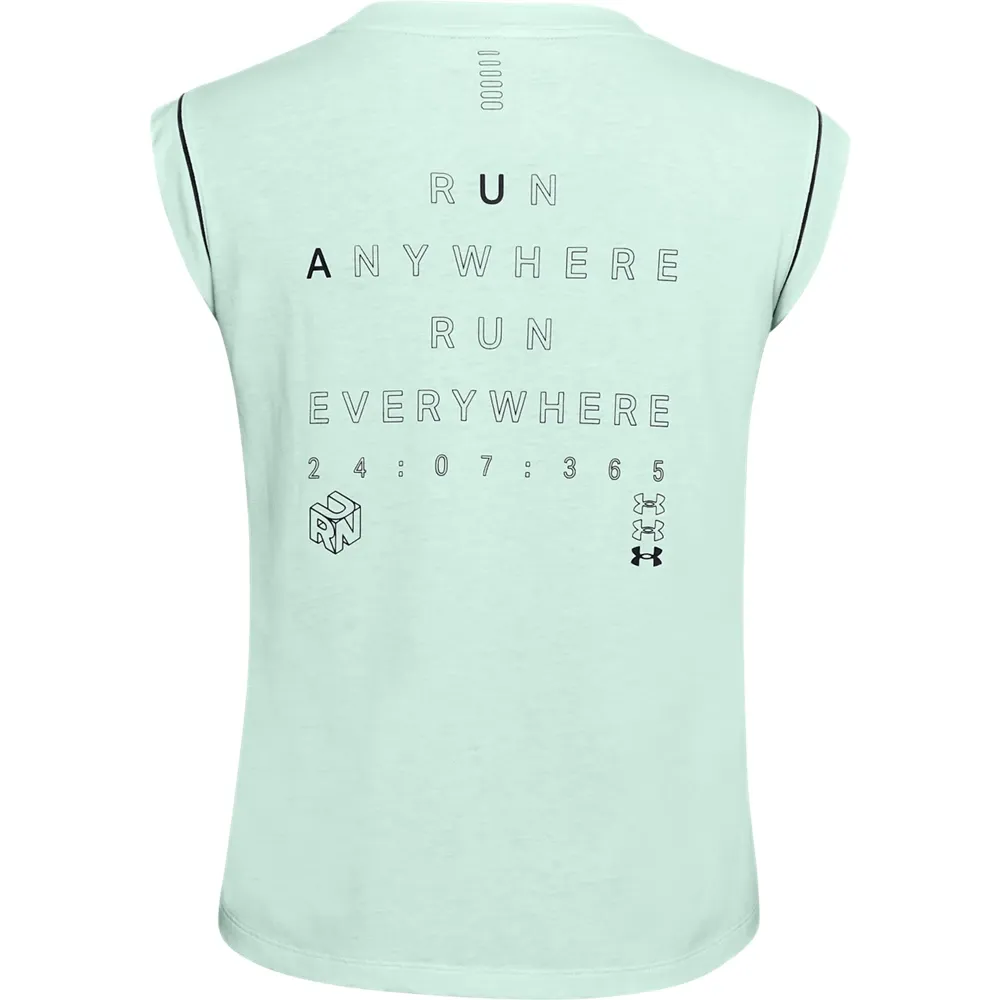 Playera Manga Corta UA Run Anywhere para Mujer