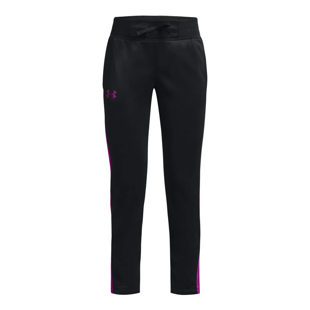  Under Armour Girls Armour Fleece Pants, (002) Black