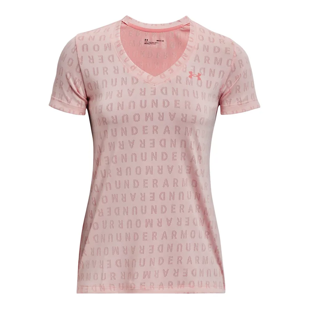 Women's UA Velocity Wordmark V-Neck Short Sleeve