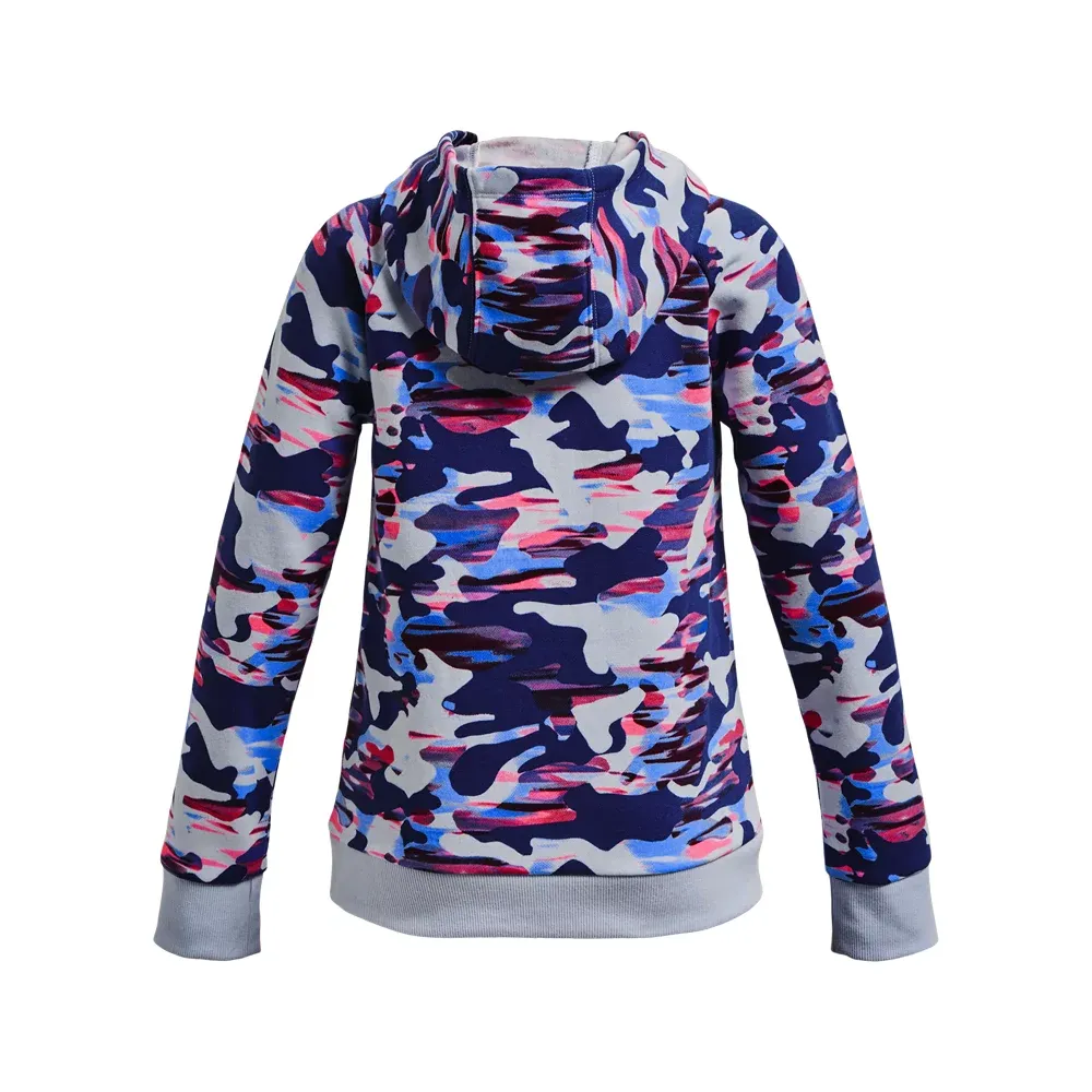 Girls' UA Rival Fleece Printed Hoodie