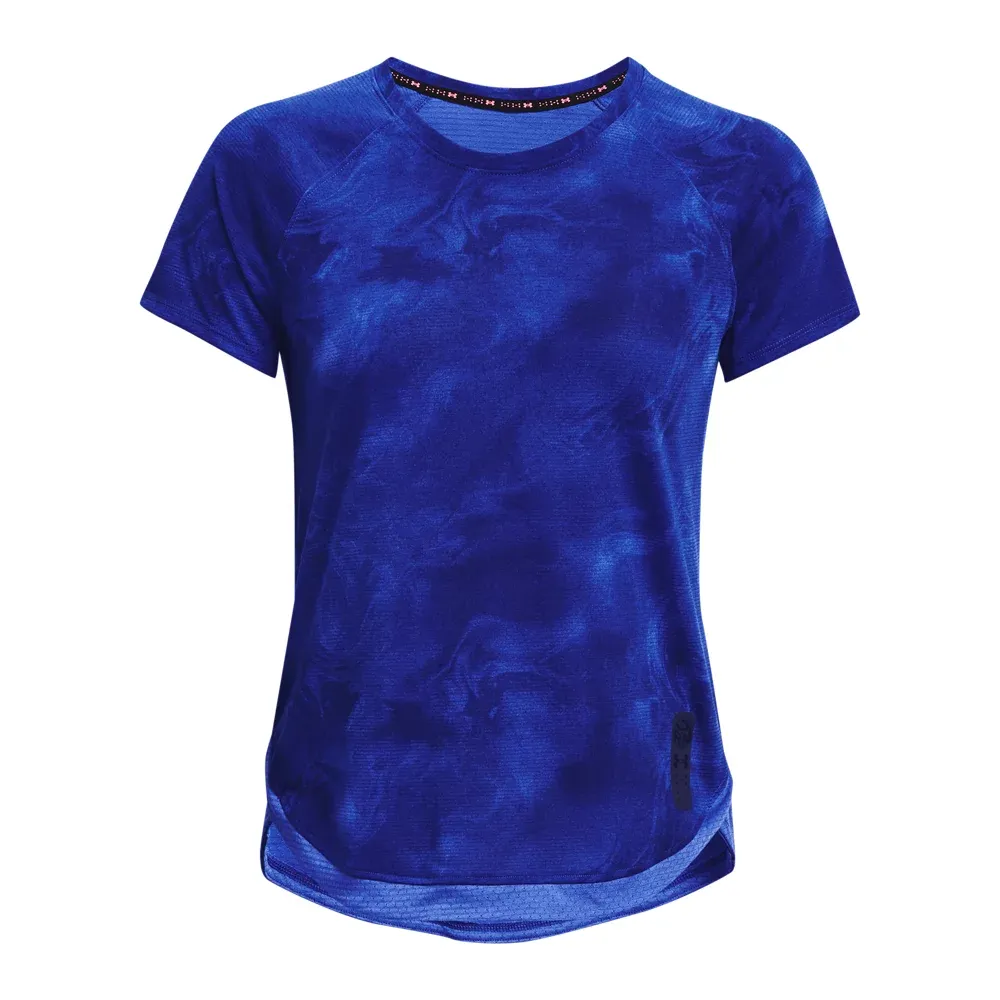 Playera de manga corta UA Run Anywhere Streaker para mujer