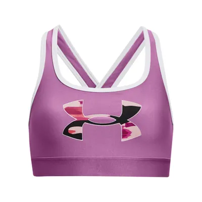 Girls' UA Crossback Graphic Sports Bra