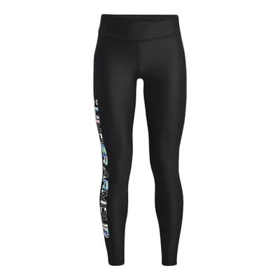 Girls' HeatGear® Print Branded Leggings