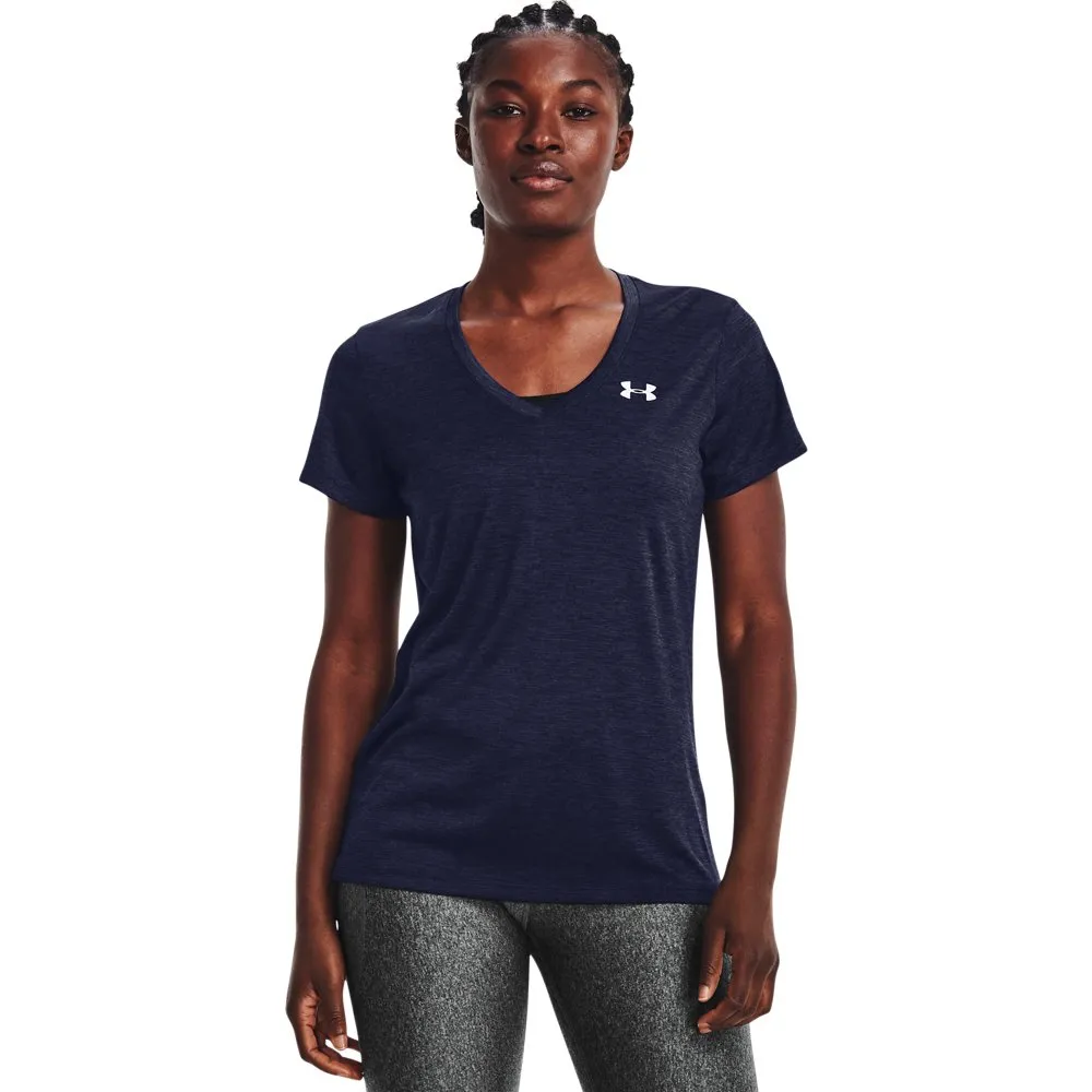 Playera Cuello en V UA Twist Tech™ para Mujer