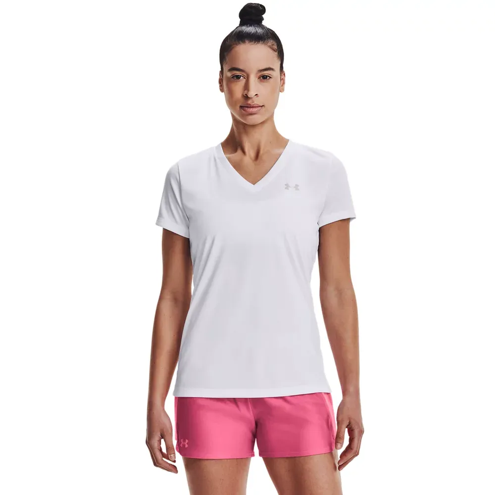 Playera Manga Corta UA Velocity V-Neck para Mujer