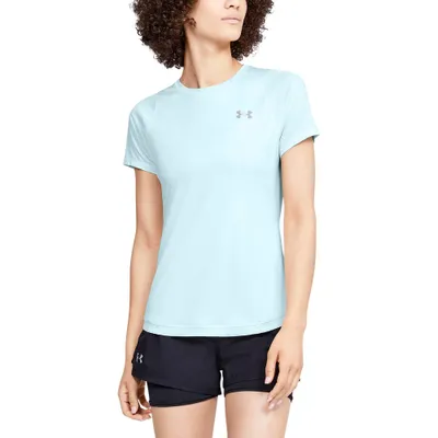 Playera Manga Corta UA Qualifier Iso-Chill Embossed para Mujer