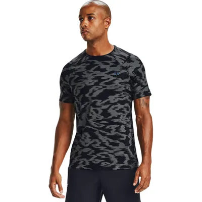 Playera Manga Corta UA RUSH™ HeatGear® Fitted Printed para Hombre