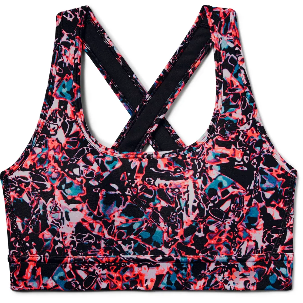 Sujetador Deportivo UA Armour Mid Crossback Print Mash Up para Mujer