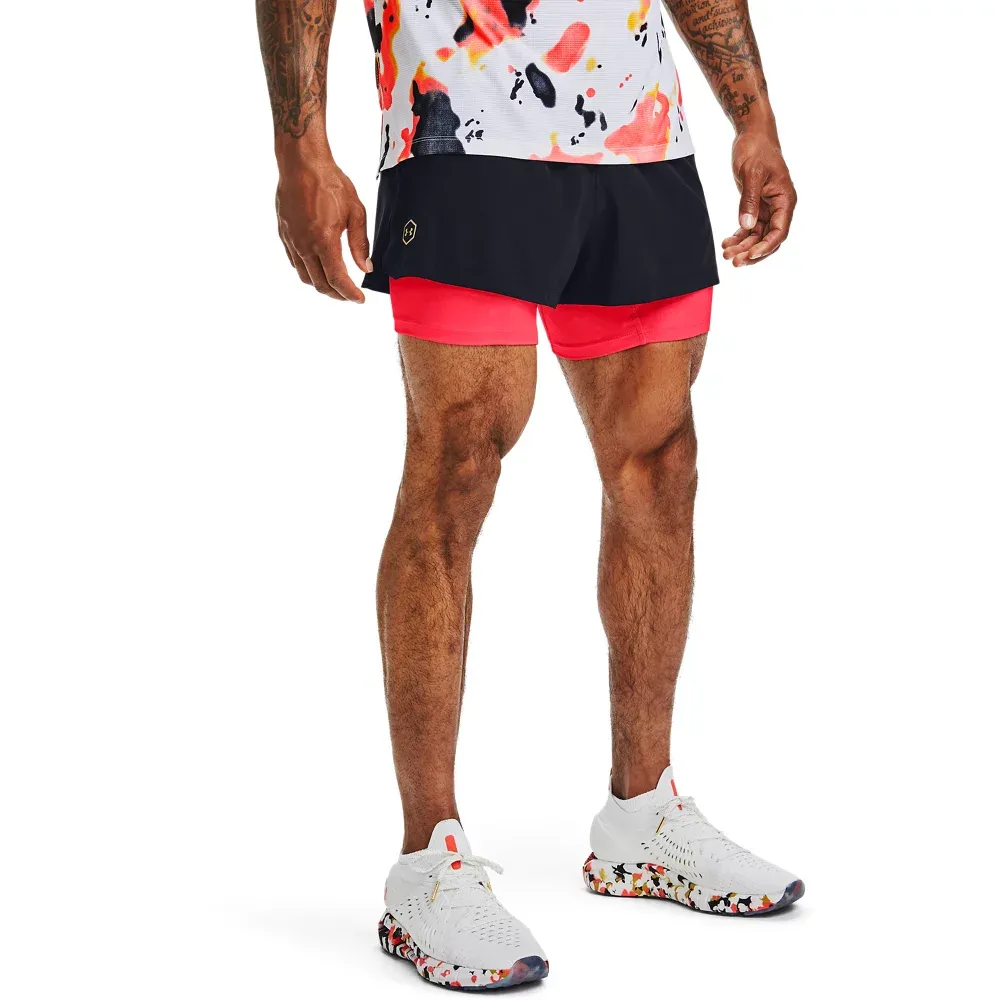 Shorts UA RUSH™ Run 2-in-1 Upstream Camo para Hombre